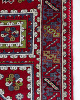 Vintage Turkish rug in a living room setting, Area rug in a living room setting, pile rug, Turkish rug, custom rug, modern rug, portland, rug shop, bright colors, wild shaman, soft rug, bold color, Portland, Oregon, rug store, rug shop, local shop