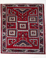 Vintage Turkish rug in a living room setting, Area rug in a living room setting, pile rug, Turkish rug, custom rug, modern rug, portland, rug shop, bright colors, wild shaman, soft rug, bold color, Portland, Oregon, rug store, rug shop, local shop