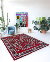 Vintage Turkish rug in a living room setting, Area rug in a living room setting, pile rug, Turkish rug, custom rug, modern rug, portland, rug shop, bright colors, wild shaman, soft rug, bold color, Portland, Oregon, rug store, rug shop, local shop