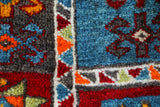 Vintage Turkish runner rug in a living room setting, pile rug, Turkish rug, vintage rug, portland, rug shop, bright colors, wild shaman, soft rug, bold color, Portland, Oregon, rug store, rug shop, local shop, antique rug