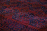 Antique Turkmen rug in a living room setting, pile rug, Turkish rug, vintage rug, portland, rug shop, bright colors, wild shaman, soft rug, bold color, Portland, Oregon, rug store, rug shop, local shop, antique rug