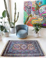 Antique Turkish rug, pile rug, vintage rug, portland, rug shop, bright colors, wild shaman, soft rug, bold color, Portland, Oregon, rug store, rug shop, local shop, antique rug, collection piece, collector rug, handmade rug, wool rug, antique rug, pastel colors, faded colors