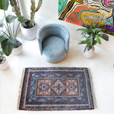 Antique Turkish rug, pile rug, vintage rug, portland, rug shop, bright colors, wild shaman, soft rug, bold color, Portland, Oregon, rug store, rug shop, local shop, antique rug, collection piece, collector rug, handmade rug, wool rug, antique rug, pastel colors, faded colors