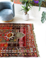 Antique Turkish rug, pile rug, vintage rug, portland, rug shop, bright colors, wild shaman, soft rug, bold color, Portland, Oregon, rug store, rug shop, local shop, antique rug, collection piece, collector rug, handmade rug, wool rug, antique rug, pastel colors, faded colors