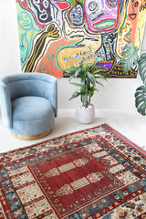 Antique Turkish rug, pile rug, vintage rug, portland, rug shop, bright colors, wild shaman, soft rug, bold color, Portland, Oregon, rug store, rug shop, local shop, antique rug, collection piece, collector rug, handmade rug, wool rug, antique rug, pastel colors, faded colors