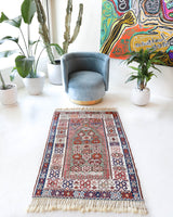 Antique Turkish rug, kilim rug, kilim, vintage rug, portland, rug shop, bright colors, wild shaman, soft rug, bold color, Portland, Oregon, rug store, rug shop, local shop, antique rug, collection piece, collector rug, handmade rug, wool rug, antique rug, pastel colors, faded colors