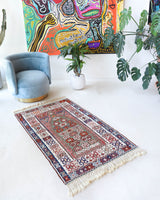 Antique Turkish rug, kilim rug, kilim, vintage rug, portland, rug shop, bright colors, wild shaman, soft rug, bold color, Portland, Oregon, rug store, rug shop, local shop, antique rug, collection piece, collector rug, handmade rug, wool rug, antique rug, pastel colors, faded colors