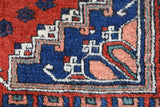 Vintage Turkish rug in a living room setting, pile rug, Turkish rug, vintage rug, portland, rug shop, bright colors, wild shaman, soft rug, bold color, Portland, Oregon, rug store, rug shop, local shop, antique rug