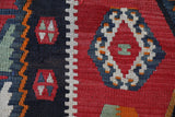 Vintage Turkish runner rug in a living room setting, pile rug, Turkish rug, vintage rug, portland, rug shop, bright colors, wild shaman, soft rug, bold color, Portland, Oregon, rug store, rug shop, local shop