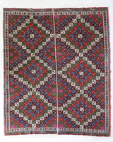 Vintage Pergamum Cicim Kilim Rug 6'9"x9'8"