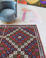 Vintage Pergamum Cicim Kilim Rug 6'9"x9'8"