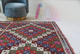 Vintage Pergamum Cicim Kilim Rug 6'9"x9'8"