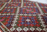 Vintage Pergamum Cicim Kilim Rug 6'9"x9'8"