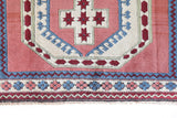 Vintage Turkish rug in a living room setting, pile rug, Turkish rug, vintage rug, portland, rug shop, bright colors, wild shaman, soft rug, bold color, Portland, Oregon, rug store, rug shop, local shop, antique rug