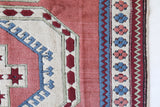 Vintage Turkish rug in a living room setting, pile rug, Turkish rug, vintage rug, portland, rug shop, bright colors, wild shaman, soft rug, bold color, Portland, Oregon, rug store, rug shop, local shop, antique rug