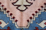 Vintage Turkish rug in a living room setting, pile rug, Turkish rug, vintage rug, portland, rug shop, bright colors, wild shaman, soft rug, bold color, Portland, Oregon, rug store, rug shop, local shop, antique rug