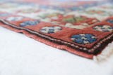 Vintage Turkish rug in a living room setting, pile rug, Turkish rug, vintage rug, portland, rug shop, bright colors, wild shaman, soft rug, bold color, Portland, Oregon, rug store, rug shop, local shop, antique rug
