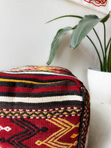 Floor pouf in a living room setting, pillow, turkish pillow, kilim pillow, home decor, decorative pillow, sham, rug pillow,  decor, home decor, pouf, floor cushion, cushion, Portland, rugshop, Oregon, Wild Shaman, ottoman
