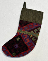 Christmas Stocking, kilim Christmas stocking, gif tables, holiday gift ideas, rug shop, Portland, Oregon, home accessories, kilim accessories, rug accessories,  Christmas gift ideas