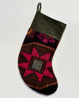 Christmas Stocking, kilim Christmas stocking, gif tables, holiday gift ideas, rug shop, Portland, Oregon, home accessories, kilim accessories, rug accessories,  Christmas gift ideas