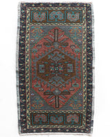 Vintage mini kilim rug in room decor setting, kilim, Turkish rug, vintage rug, portland, rug shop, bright colors, wild shaman, soft rug, bold color, Portland, Oregon, rug store, rug shop, local shop