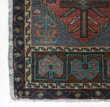 Vintage mini kilim rug in room decor setting, kilim, Turkish rug, vintage rug, portland, rug shop, bright colors, wild shaman, soft rug, bold color, Portland, Oregon, rug store, rug shop, local shop