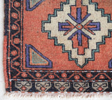 Vintage mini kilim rug in room decor setting, kilim, Turkish rug, vintage rug, portland, rug shop, bright colors, wild shaman, soft rug, bold color, Portland, Oregon, rug store, rug shop, local shop