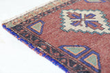 Vintage mini kilim rug in room decor setting, kilim, Turkish rug, vintage rug, portland, rug shop, bright colors, wild shaman, soft rug, bold color, Portland, Oregon, rug store, rug shop, local shop