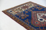 Vintage mini kilim rug in room decor setting, kilim, Turkish rug, vintage rug, portland, rug shop, bright colors, wild shaman, soft rug, bold color, Portland, Oregon, rug store, rug shop, local shop