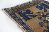 Vintage mini kilim rug in room decor setting, kilim, Turkish rug, vintage rug, portland, rug shop, bright colors, wild shaman, soft rug, bold color, Portland, Oregon, rug store, rug shop, local shop
