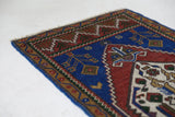 Vintage mini kilim rug in room decor setting, kilim, Turkish rug, vintage rug, portland, rug shop, bright colors, wild shaman, soft rug, bold color, Portland, Oregon, rug store, rug shop, local shop