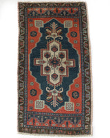 Vintage mini kilim rug in room decor setting, kilim, Turkish rug, vintage rug, portland, rug shop, bright colors, wild shaman, soft rug, bold color, Portland, Oregon, rug store, rug shop, local shop