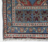 Vintage mini kilim rug in room decor setting, kilim, Turkish rug, vintage rug, portland, rug shop, bright colors, wild shaman, soft rug, bold color, Portland, Oregon, rug store, rug shop, local shop