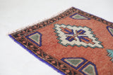 Vintage mini kilim rug in room decor setting, kilim, Turkish rug, vintage rug, portland, rug shop, bright colors, wild shaman, soft rug, bold color, Portland, Oregon, rug store, rug shop, local shop