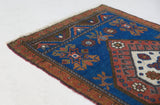 Vintage mini kilim rug in room decor setting, kilim, Turkish rug, vintage rug, portland, rug shop, bright colors, wild shaman, soft rug, bold color, Portland, Oregon, rug store, rug shop, local shop