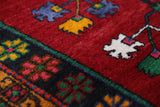 Vintage Turkish rug in a living room setting, pile rug, Turkish rug, vintage rug, portland, rug shop, bright colors, wild shaman, soft rug, bold color, Portland, Oregon, rug store, rug shop, local shop, shag rug, shaggy, plush,tulu rugs