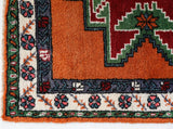 Vintage Turkish rug in a living room setting, pile rug, Turkish rug, vintage rug, portland, rug shop, bright colors, wild shaman, soft rug, bold color, Portland, Oregon, rug store, rug shop, local shop, shag rug, shaggy, plush,tulu rugs