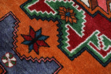 Vintage Turkish rug in a living room setting, pile rug, Turkish rug, vintage rug, portland, rug shop, bright colors, wild shaman, soft rug, bold color, Portland, Oregon, rug store, rug shop, local shop, shag rug, shaggy, plush,tulu rugs