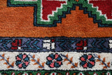 Vintage Turkish rug in a living room setting, pile rug, Turkish rug, vintage rug, portland, rug shop, bright colors, wild shaman, soft rug, bold color, Portland, Oregon, rug store, rug shop, local shop, shag rug, shaggy, plush,tulu rugs