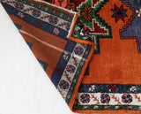 Vintage Turkish rug in a living room setting, pile rug, Turkish rug, vintage rug, portland, rug shop, bright colors, wild shaman, soft rug, bold color, Portland, Oregon, rug store, rug shop, local shop, shag rug, shaggy, plush,tulu rugs