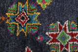 Vintage Turkish rug in a living room setting, pile rug, Turkish rug, vintage rug, portland, rug shop, bright colors, wild shaman, soft rug, bold color, Portland, Oregon, rug store, rug shop, local shop, shag rug, shaggy, plush,tulu rugs