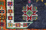 Vintage Turkish rug in a living room setting, pile rug, Turkish rug, vintage rug, portland, rug shop, bright colors, wild shaman, soft rug, bold color, Portland, Oregon, rug store, rug shop, local shop, shag rug, shaggy, plush,tulu rugs