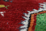 Vintage Turkish rug in a living room setting, pile rug, Turkish rug, vintage rug, portland, rug shop, bright colors, wild shaman, soft rug, bold color, Portland, Oregon, rug store, rug shop, local shop, shag rug, shaggy, plush,tulu rugs