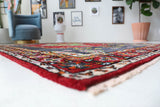 Vintage Turkish rug in a living room setting, pile rug, Turkish rug, vintage rug, portland, rug shop, bright colors, wild shaman, soft rug, bold color, Portland, Oregon, rug store, rug shop, local shop, shag rug, shaggy, plush,tulu rugs