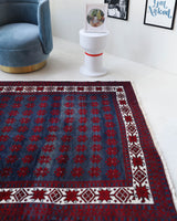 Vintage Turkish rug in a living room setting, pile rug, Turkish rug, vintage rug, portland, rug shop, bright colors, wild shaman, soft rug, bold color, Portland, Oregon, rug store, rug shop, local shop, antique rug