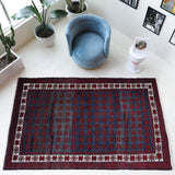 Vintage Turkish rug in a living room setting, pile rug, Turkish rug, vintage rug, portland, rug shop, bright colors, wild shaman, soft rug, bold color, Portland, Oregon, rug store, rug shop, local shop, antique rug