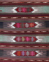 Vintage kilim rug in living room setting, bright colors, wild shaman, soft rug, bold color, Portland, Oregon, rug store, rug shop, local shop, vintage rug, modern kilim, warm colors