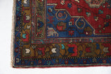 Vintage Turkish rug in a living room setting, pile rug, Turkish rug, vintage rug, portland, rug shop, bright colors, wild shaman, soft rug, bold color, Portland, Oregon, rug store, rug shop, local shop, antique rug