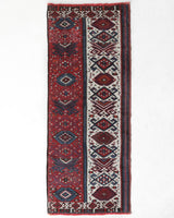 Vintage Turkish runner rug in a living room setting, pile rug, Turkish rug, vintage rug, portland, rug shop, bright colors, wild shaman, soft rug, bold color, Portland, Oregon, rug store, rug shop, local shop, antique rug