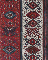 Vintage Turkish runner rug in a living room setting, pile rug, Turkish rug, vintage rug, portland, rug shop, bright colors, wild shaman, soft rug, bold color, Portland, Oregon, rug store, rug shop, local shop, antique rug